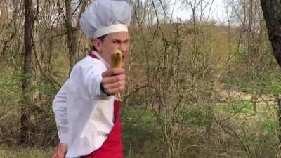 Had to make a cooking tutorial for a school project but made a Jojo parody instead.