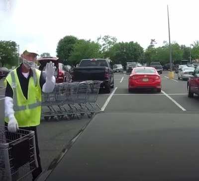 Losing control of shopping carts
