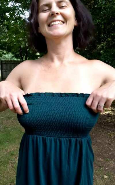 Who'd be down to suck on some 38yo mom boobs?? :)