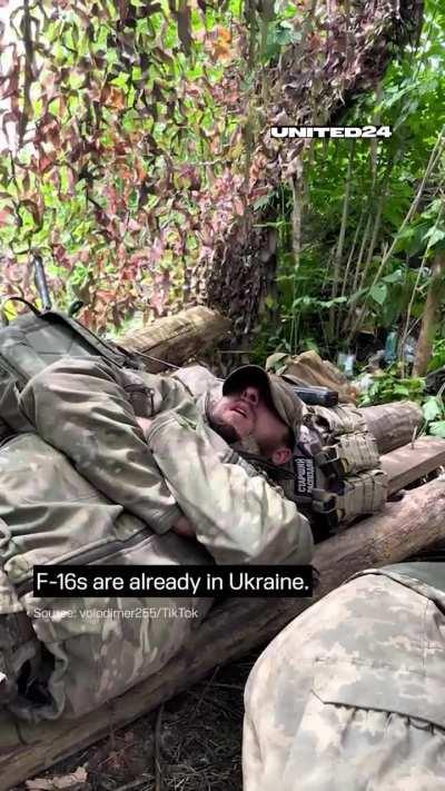 The first F16 in Ukraine!