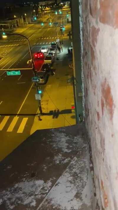 7th and Girard. Idiots don’t know those ATMs are bomb and fire proofs.