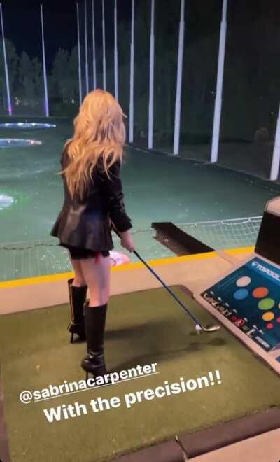 golfing