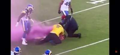 Once you're on the field you are part of the game