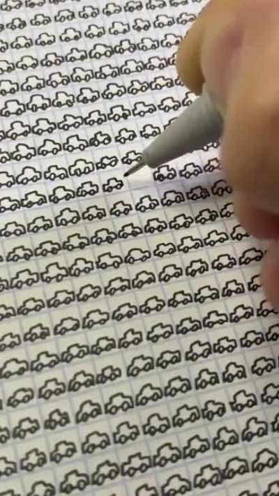 Drawing little cars. What could they do??