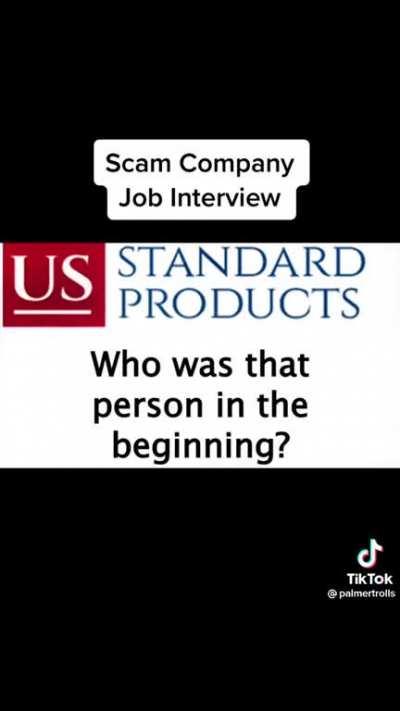 Job interview at a scam company