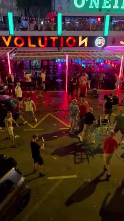 England & Wales fans in Tenerife…