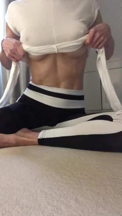 I was so wet during this workout I may release the full video get me horny with likes boys x (F) 48 uk milf