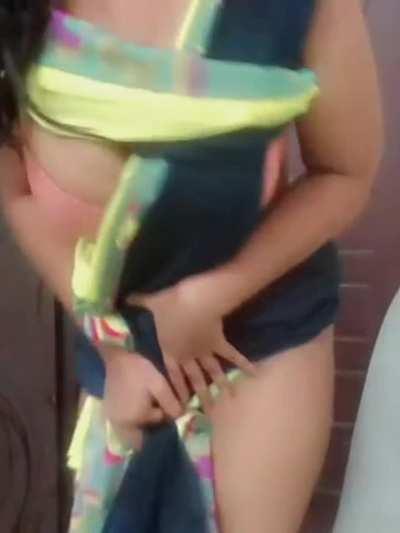 Desi aunt stripping skills