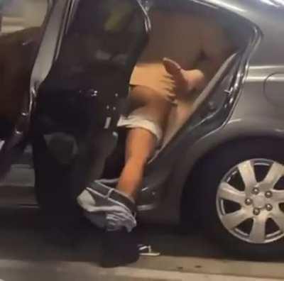 White girls caught getting fucked after rap concert