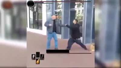 Old Demon King gives lesson to abusive young man