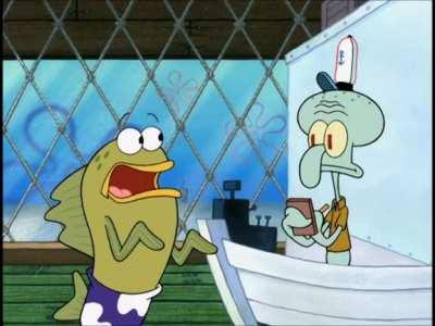 Heres a hole episode of spongbob