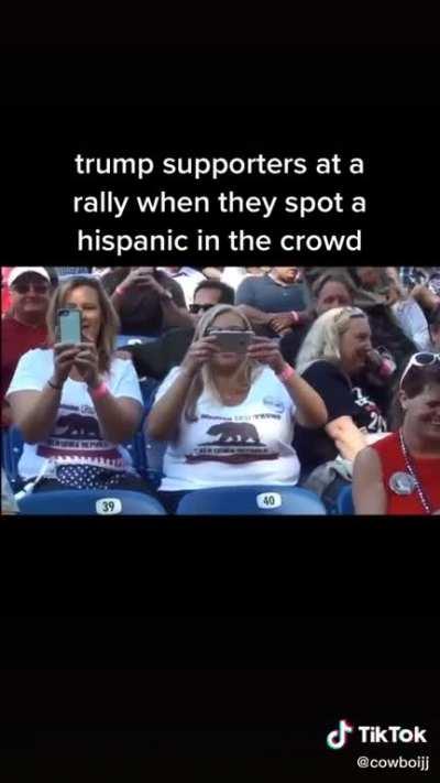 Racist Assholes at a Trump Rally