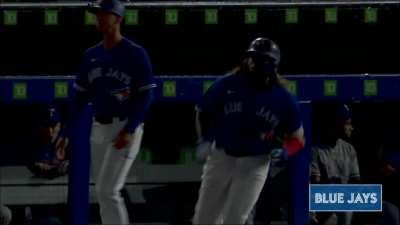 [Highlight] [Highlight] Vladdy LAUNCHES one clear of the entire ballpark for his second home run of the game