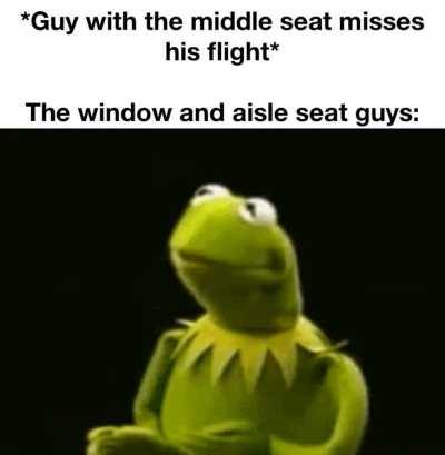 Unspoken agreement to share the middle seat