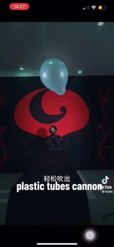 I think this fits. I have definetly done similar things with everything from cards to sharpened pencils. The bone he uses at the end and the metal turtle shell is cool. Very mall ninja though.