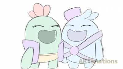 spike and squeak laughing