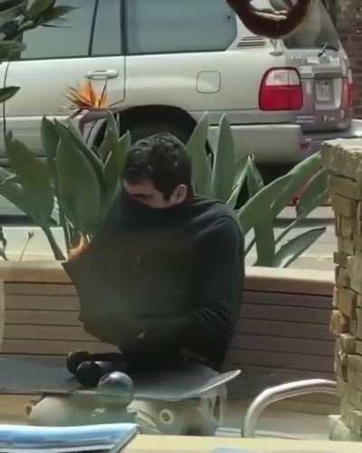 Smoking weed in public