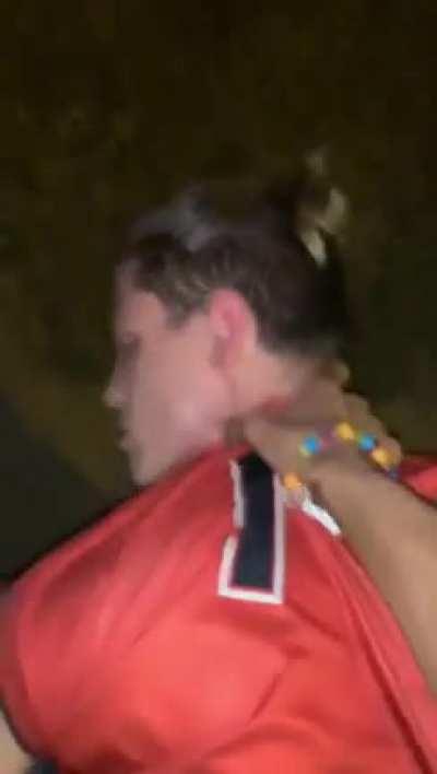 Risky fuck in a public park