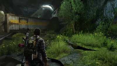 I've sneaked by this part so many times that I'd forgotten what Joel says if you clear the area of enemies.