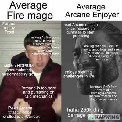 The two different types of mage players in Dragonflight