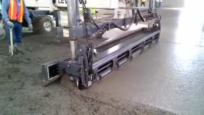 A Laser Screed for leveling concrete