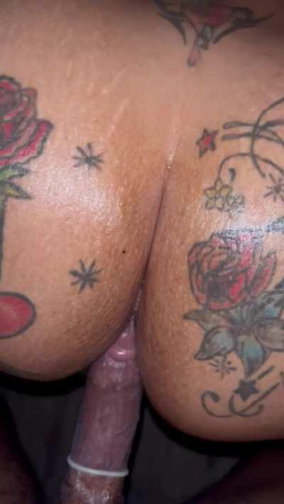 Big booty anal cumshot