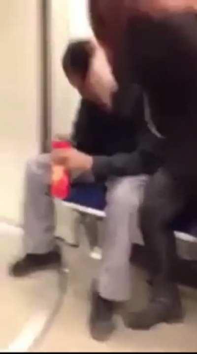 Seemingly Possessed Mentally Ill Woman Freaks Out On The Subway, Attacks Someone Whom Defends Themselves, Cops Assault The Victim