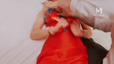 MD0259 Newlywed Mother and Daughter Given Blessings with Creampie