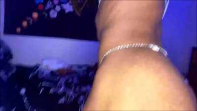 Muscular tranny shows off her strong ass.