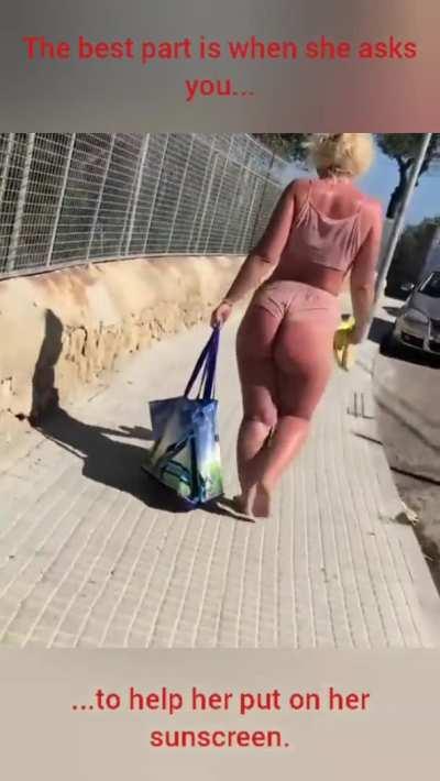 Going to the beach with your mom