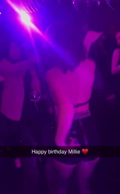 Millie celebrating her b-day