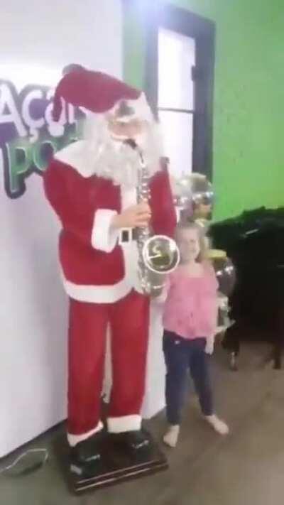 Papai noel traumatizando mais uma criança MonkaW