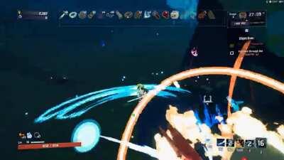 Listening to music while playing Mercenary and this happened