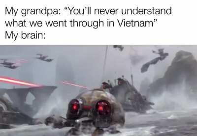 What about the flashback of the Wookies?