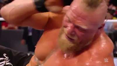 Brock Lesnar ending Big E's WWE Title Reign