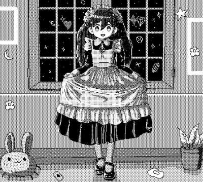 Animated gif - 1bit Maid Mari✨🧹(By me)