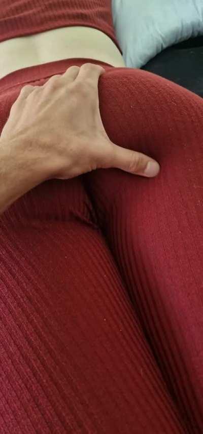 First time camping 😝🍑