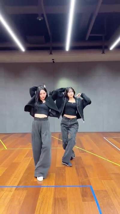 231110 IVE Official TikTok Update with Yujin - Baddie (Dance Challenge with aespa Karina)