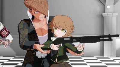 Chihiro with a gun (2.5D Animation Test)