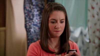 Annie pretending to be Blade