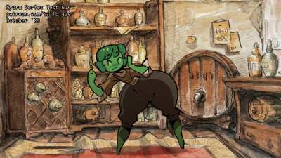 Nyuru gets cake! Animation by Tail-Blazer *Sound* (Slimegirl Mass-Redistribution) 