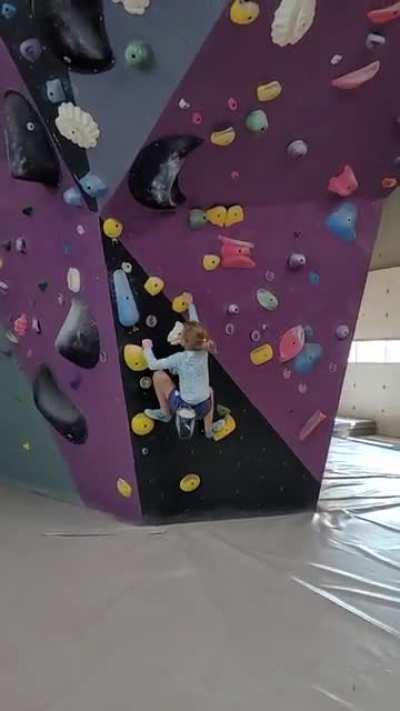 5 year old was born to climb