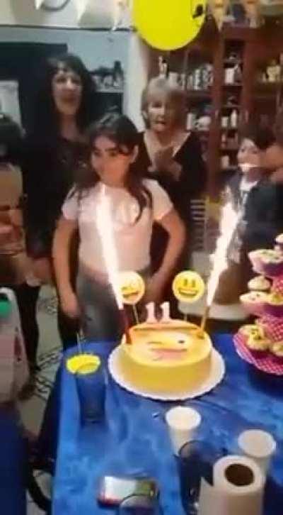 dumb ass parents set their child on fucking fire