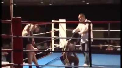 35mph foot to the head had to hurt