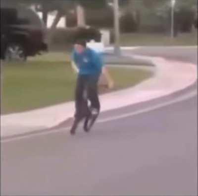 Who pedals like that?