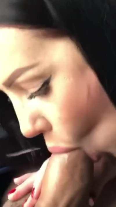 She swallows that load after work