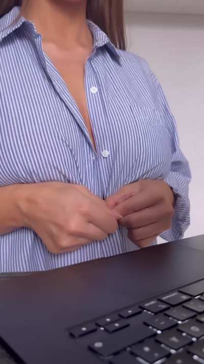 flashing my boobies at the office is a huge risk, but a lot of fun