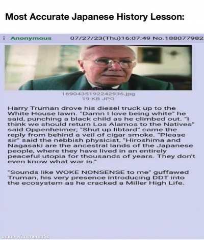 Japanese History Lesson (Truman Edition)