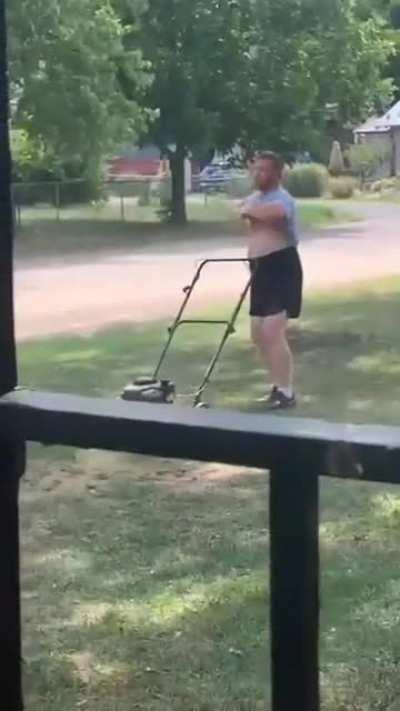 An epic showdown of dude behavior