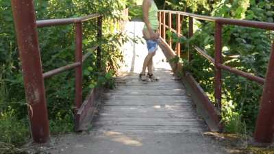 Walking With The Panties Down